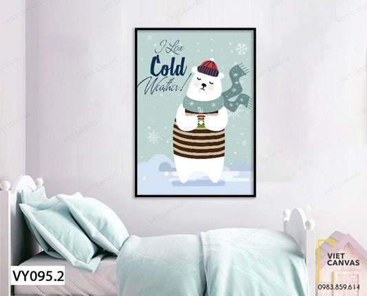 Tranh Chú Gấu Dễ Thương - VY095.2