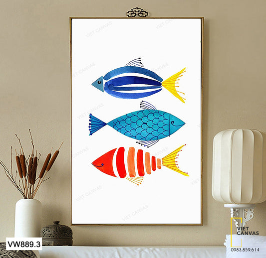 Tranh Những Con Cá Biển - VW889.3
