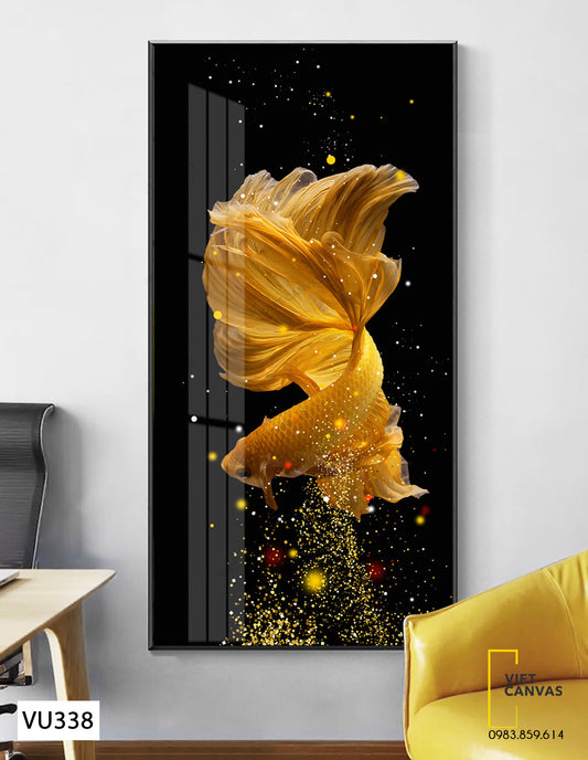 Tranh Chú Cá Vàng Lấp Lánh - VU338