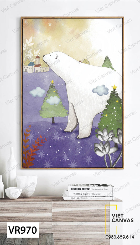 Tranh Chú Gấu Trắng - VR970
