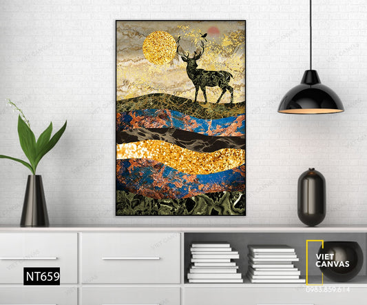 Tranh Chú Hươu Cô Đơn - NT659