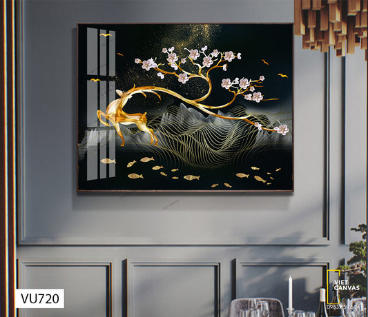 Tranh Chú Hươu Với Sừng Hoa - VU720