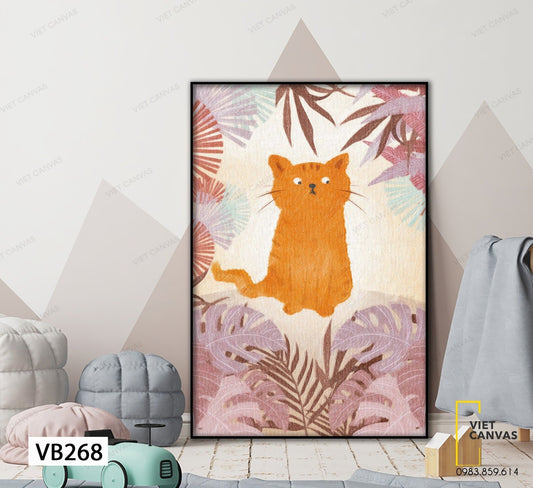 Tranh Mèo Con Đáng Yêu - VB268