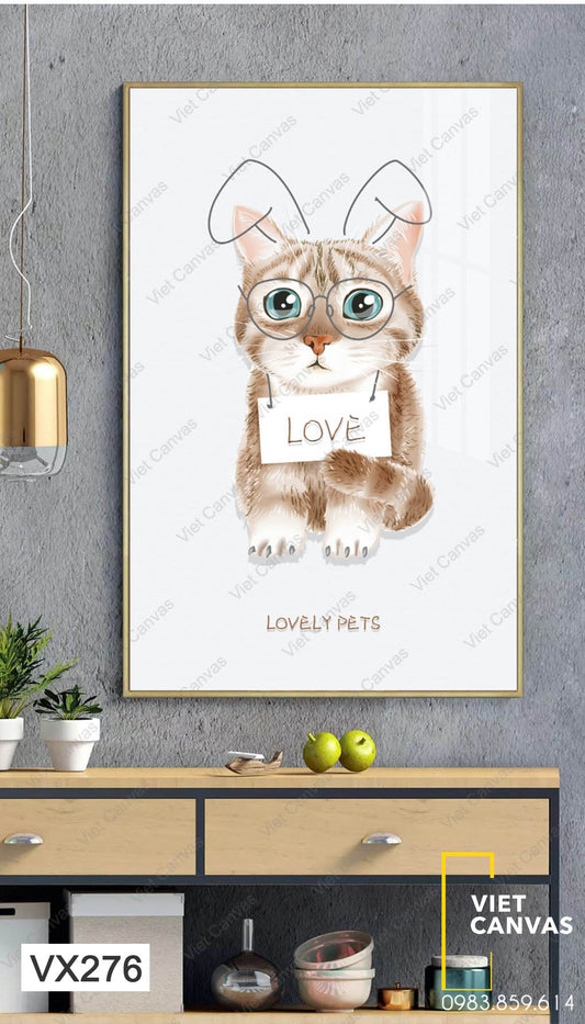 Tranh Mèo Dễ Thương - VX276