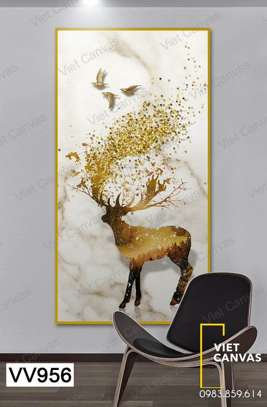 Tranh Chú Hưu Vàng - VV956