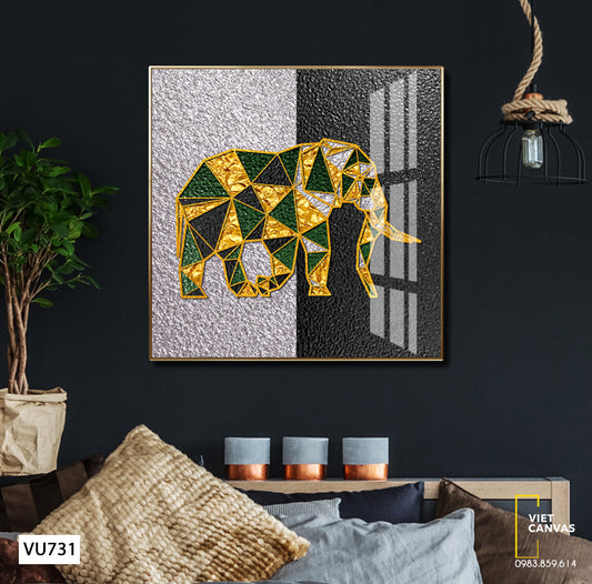 Tranh Chú Voi Nghệ Thuật - VU731