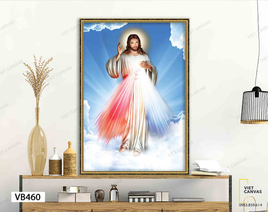 Tranh Chúa Giang Tay Cứu Vớt Chúng Sinh - VB460