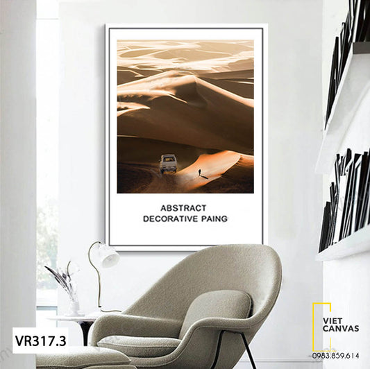 Tranh Chiếc Xe Và Sa Mạc - VR317.3