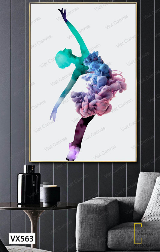 Tranh Cô Gái Múa Ba Lê Quyến Rũ - VX563