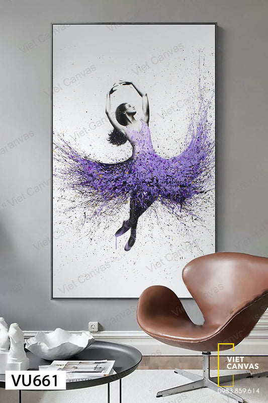 Tranh Nữ Vũ Công Ballet - VU661