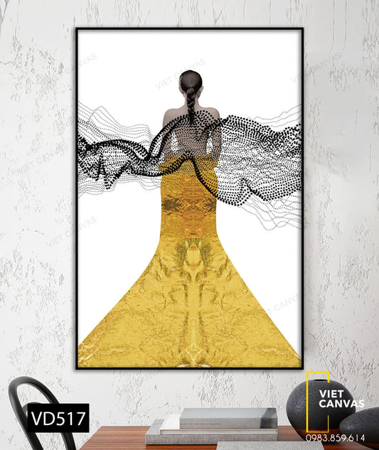 Tranh Cô Gái Quyến Rũ - VD517