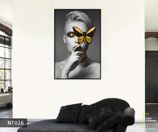Tranh Cô Gái Và Bướm - NT026