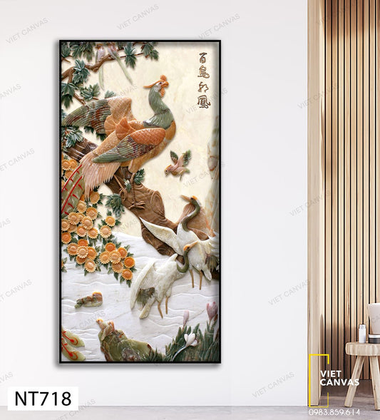 Tranh Khung Cảnh Trong Rừng - NT718