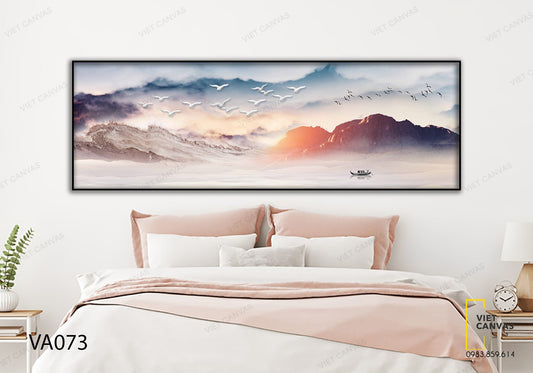 Tranh Con Đò Buổi Sớm Mai - VA073