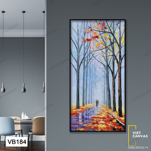 Tranh Con Đường Lá Rụng - VB184