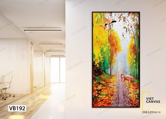 Tranh Con Đường Mùa Thu Rơi - VB192