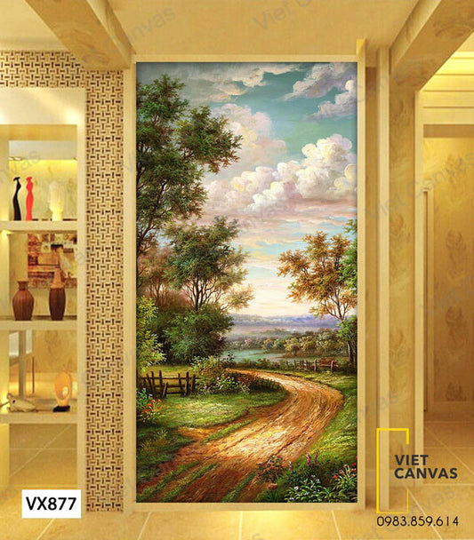 Tranh Con Đường Quê Thân Thương - VX877