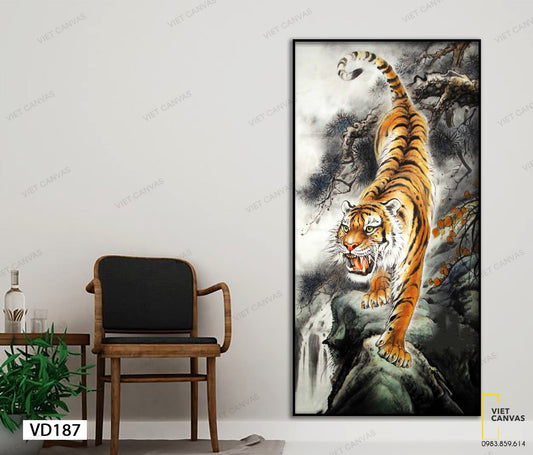 Tranh Con Hổ Dũng Mãnh - VD187