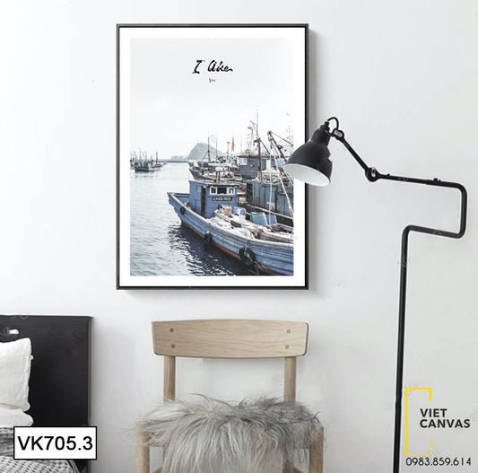 Tranh Con Phà Trên Sông - VK705.3