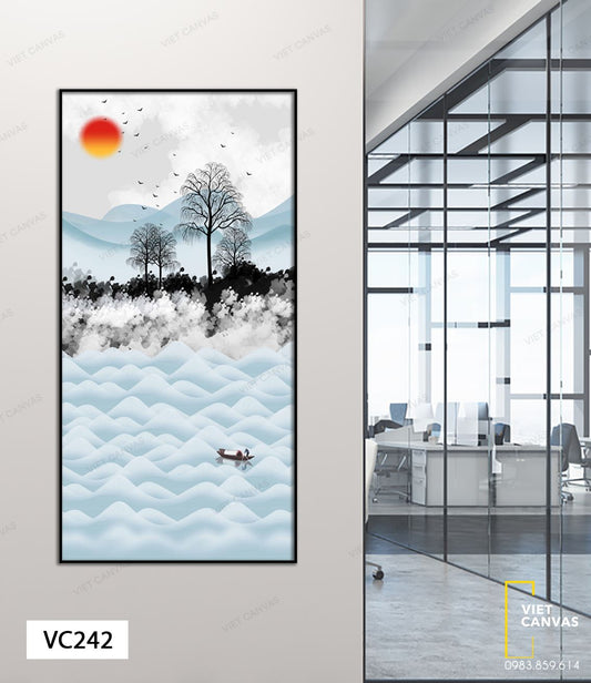 Tranh Dòng Sông Êm Đềm - VC242
