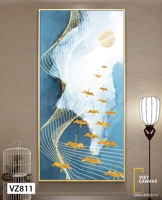 Tranh Đàn Chim Bay - VZ811