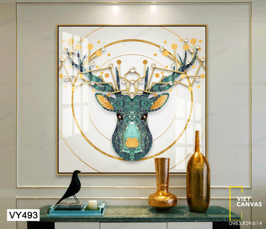 Tranh Đầu Nai Đẹp Ấn Tượng - VY493