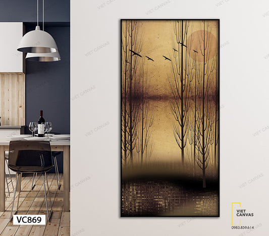 Tranh Đàn Chim Trong Đêm - VC869