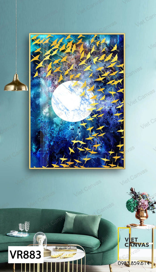 Tranh Đàn Chim Và Mặt Trăng - VR883