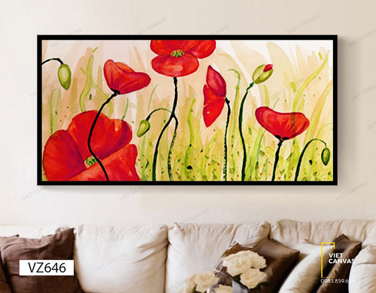 Tranh Vườn Hoa Nở Rộ Rực Rỡ - VZ646