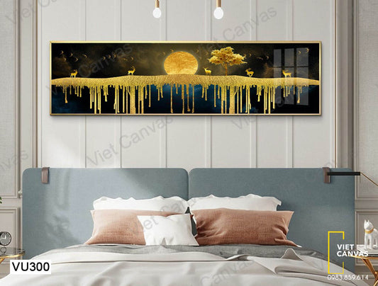 Tranh Những Chú Hưu Và Trăng Tròn - VU300