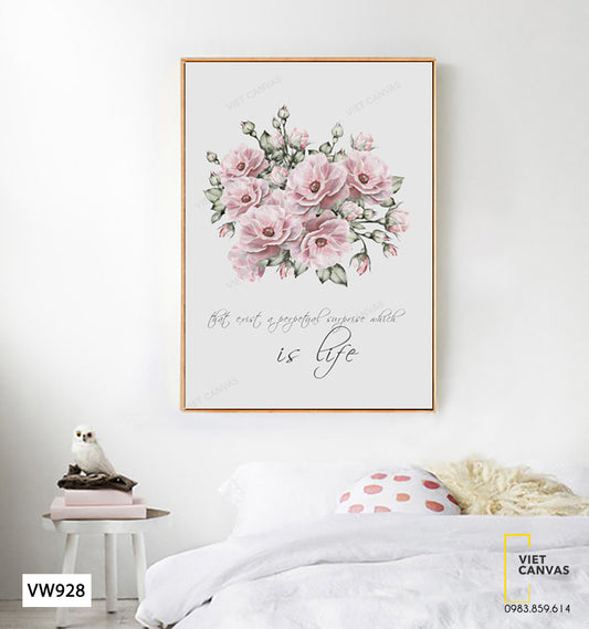 Tranh Đóa Hoa Mẫu Đơn - VW928