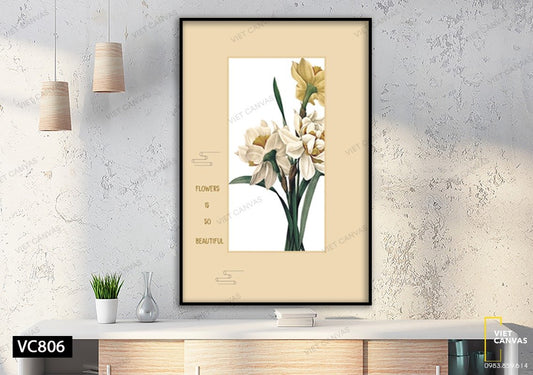 Tranh Đóa Hoa Mĩ Miều - VC806