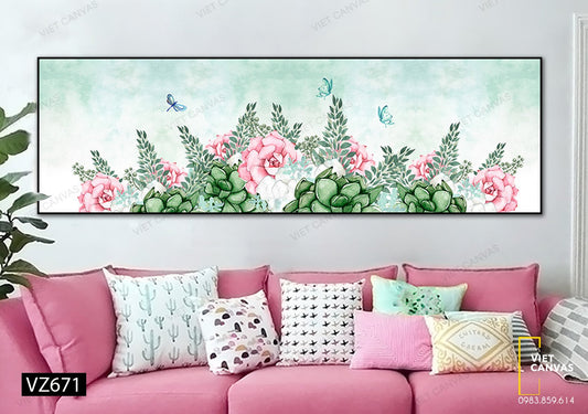 Tranh Đoá Hoa Khoe Sắc - VZ671