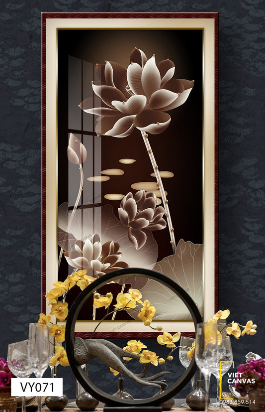 Tranh Đóa Hoa Sen Sang Trọng - VY071