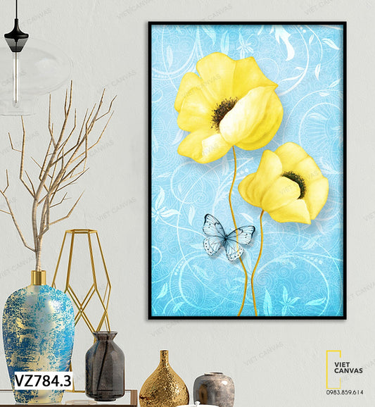 Tranh Đóa Hoa Vàng Rực Rỡ - VZ784.3