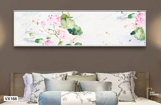 Tranh Đoá Sen Hồng Nhẹ Nhàng - VX166