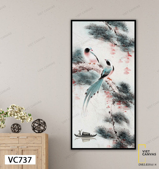Tranh Đôi Chim Tâm Tình - VC737