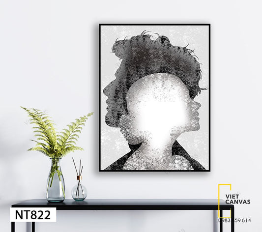 Tranh Phác Họa Hình Mặt Người - NT822