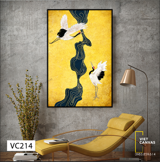 Tranh Đôi Tùng Hạc Gặp Gỡ - VC214