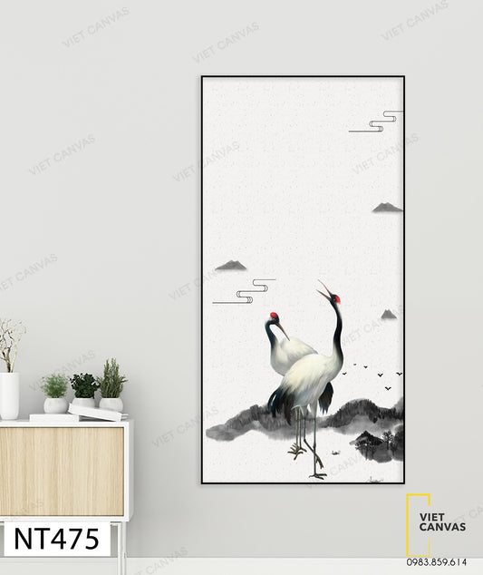 Tranh Đôi Vạc Trắng - NT475