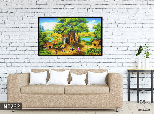 Tranh Đường Làng Quê - NT232
