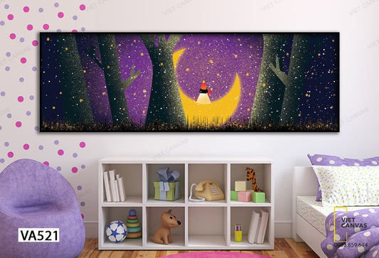 Tranh Em Bé Bên Cung Trăng - VA521