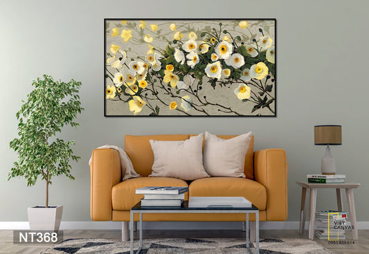 Tranh Nhành Hoa Trắng - NT368