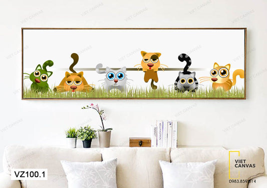 Tranh Hình Thú Dễ Thương - VZ100.1