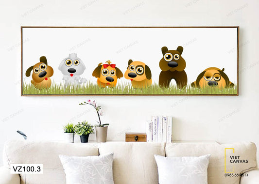 Tranh Hình Thú Ngộ Nghĩnh - VZ100.3