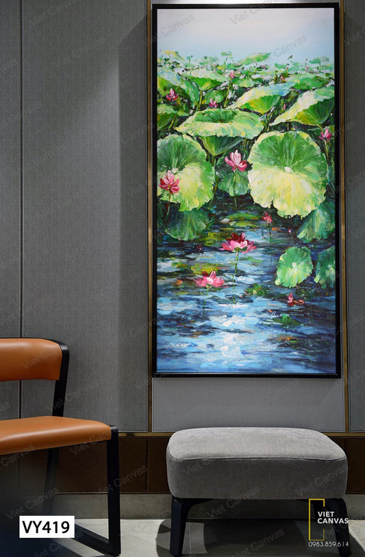 Tranh Hồ Sen - VY419