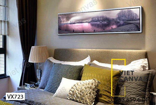 Tranh Hồ Tím Mộng Mơ - VX723