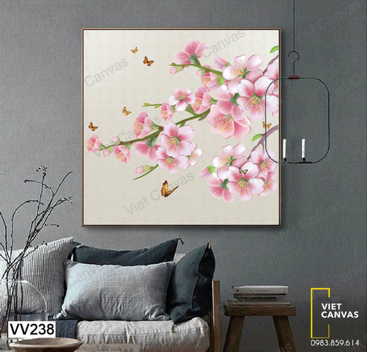 Tranh Cành Hoa Đào - VV238