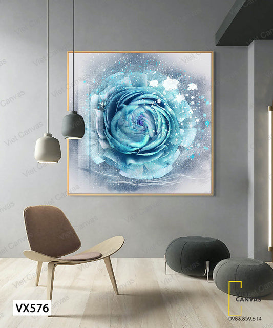 Tranh Hoa Hồng Xanh Quyến Rũ - VX576
