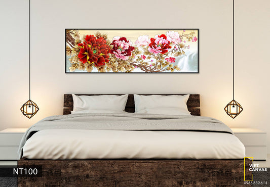 Tranh Hoa Khoe Sắc Rực Rỡ - NT100